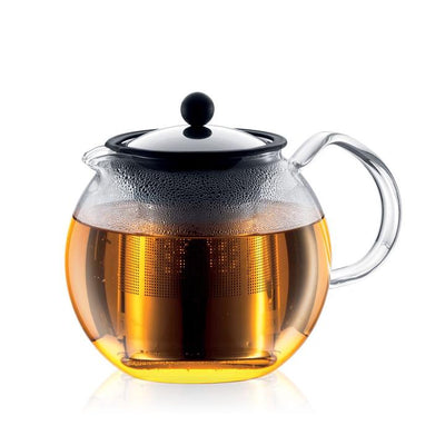 Bodum Assam Tea Press with Stainless Steel Filter - Shiny Top - 34oz